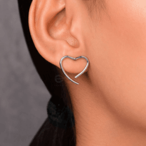silver earrings