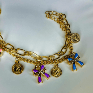 gold charm bracelet