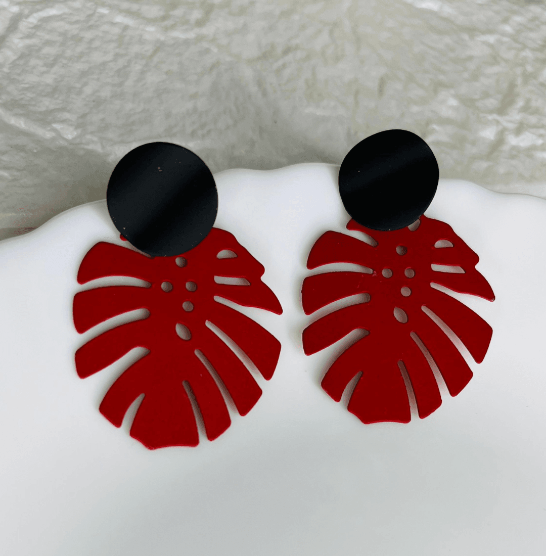 Palm Leaf Earrings