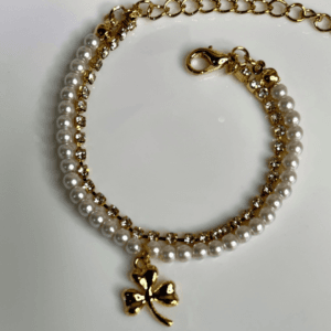 pearl gold bracelet