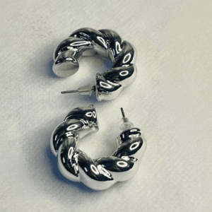 silver earrings