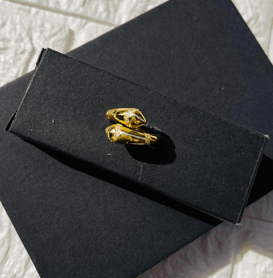 Tear Drop Gold Ring