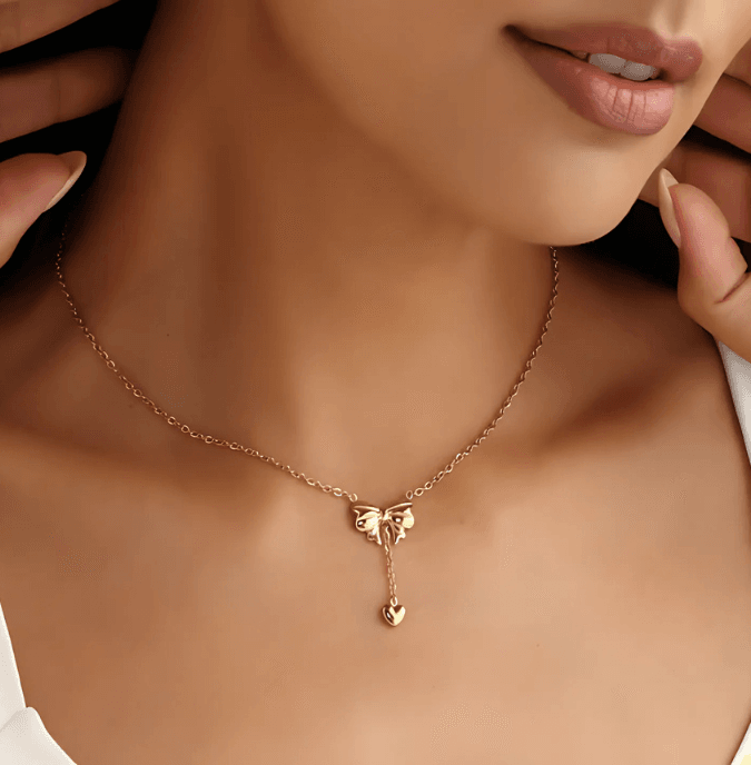 bow necklace (
