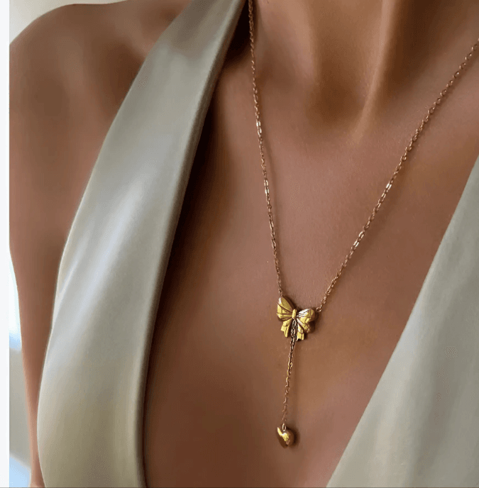 bow necklace (