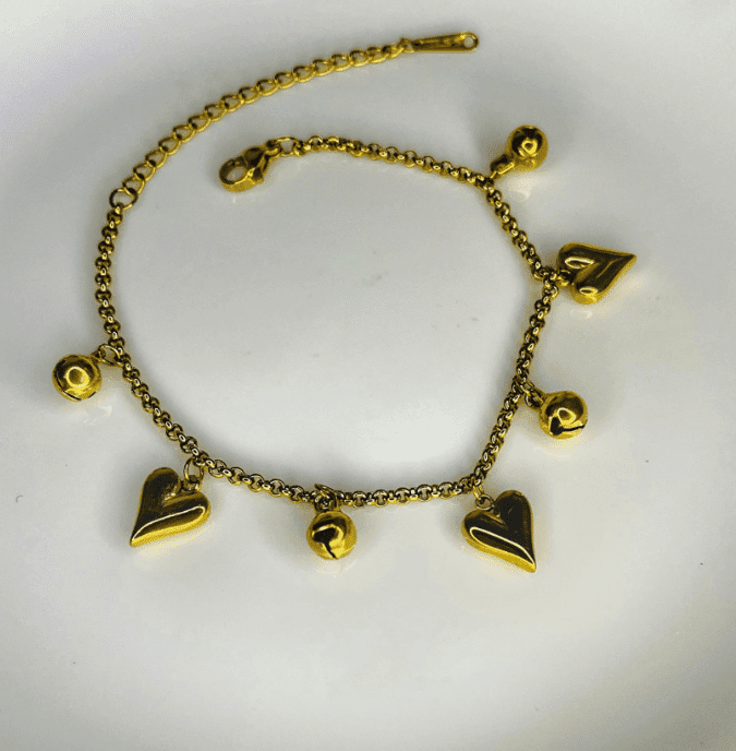 Heart Charm Bracelet