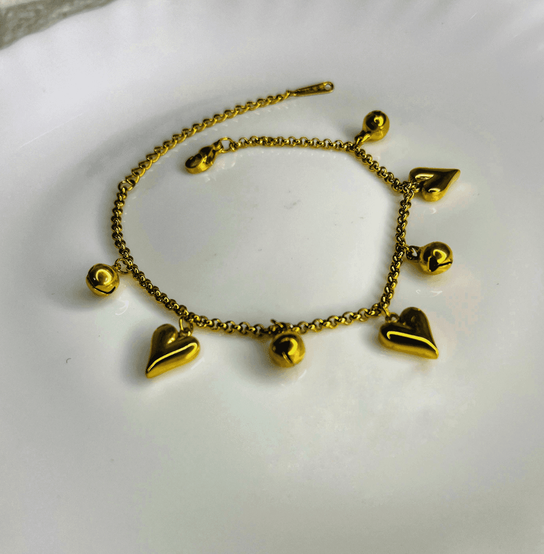 Heart Charm Bracelet