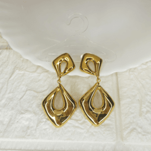 Melted Gold Drops Earrings
