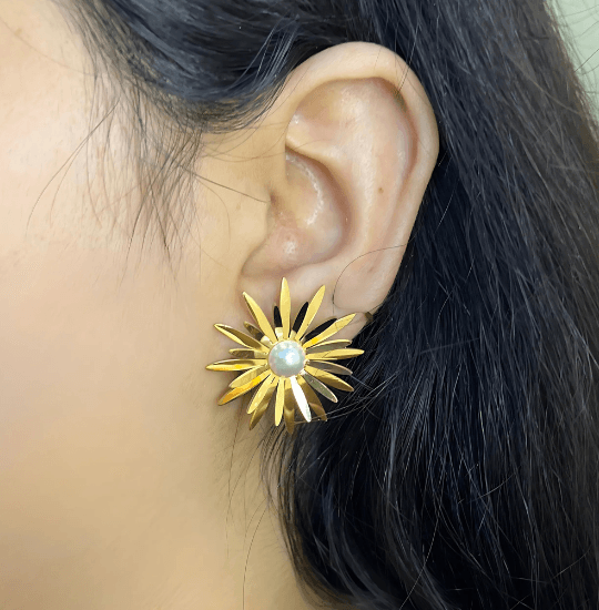 Star Pearl Earrings