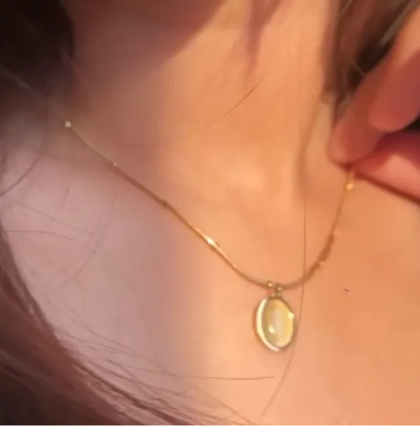 Gold Opal Necklace