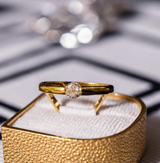 Minimal Solitaire Ring