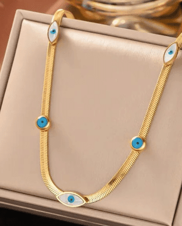 Evil Eye Gold Necklace