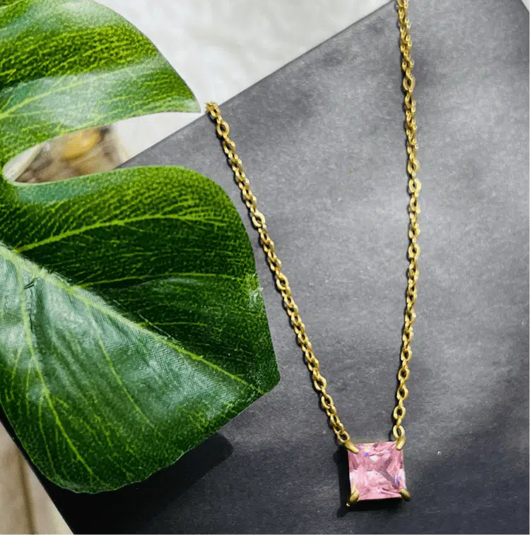 Pink Stone Pendant