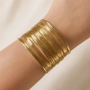 gold coil bangle