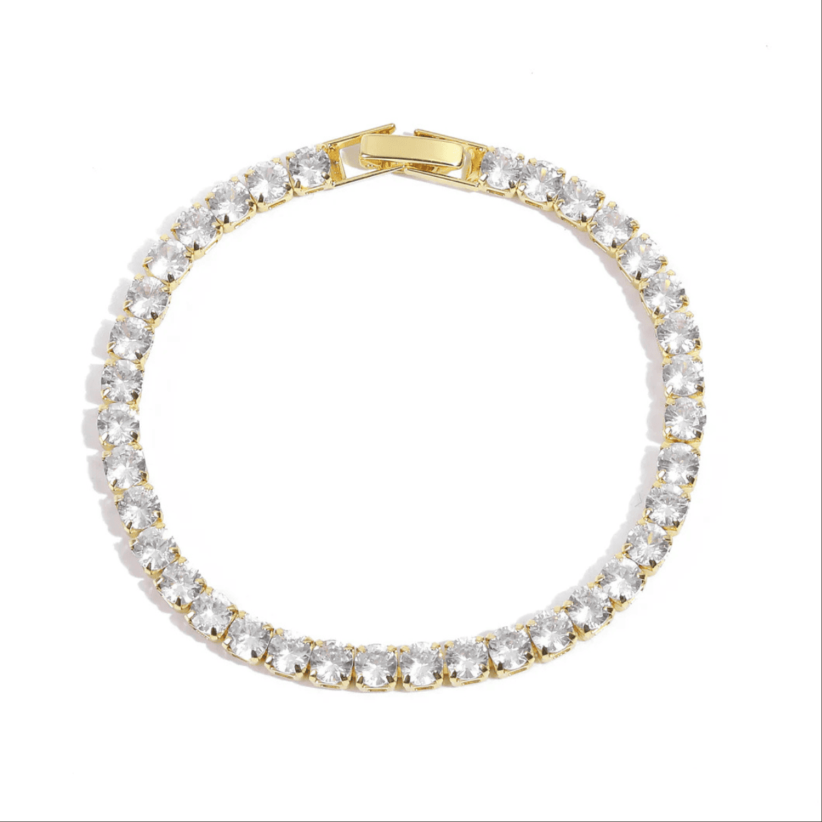 gold tennis bracelet