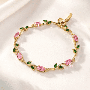 Pink Tulip Bracelet